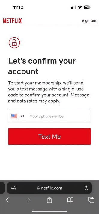 Netflix kayıt adımı