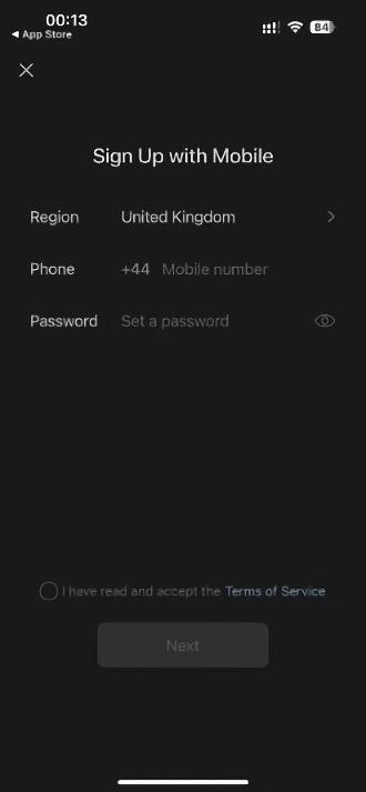 Bước đăng ký WeChat